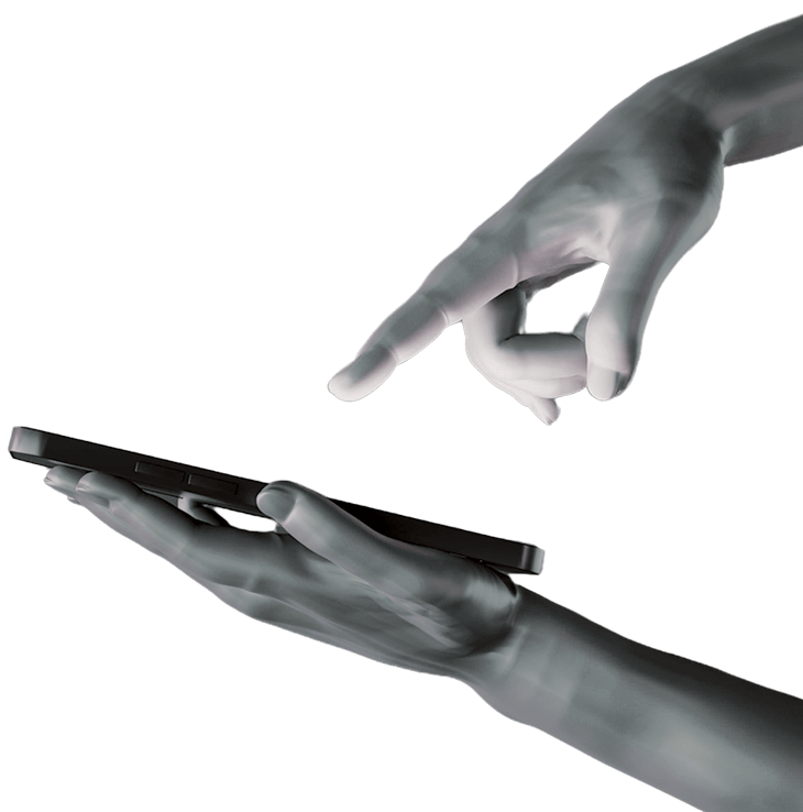 ASL-hands holding mobile